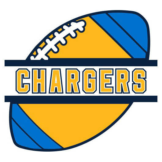 Football Los Angeles Chargers Logo iron on paper